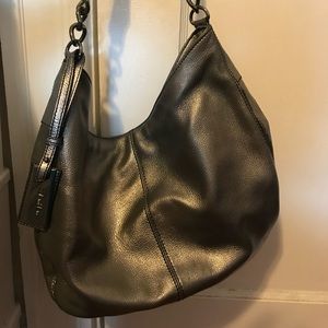 Calvin Klein metallic shoulder handbag